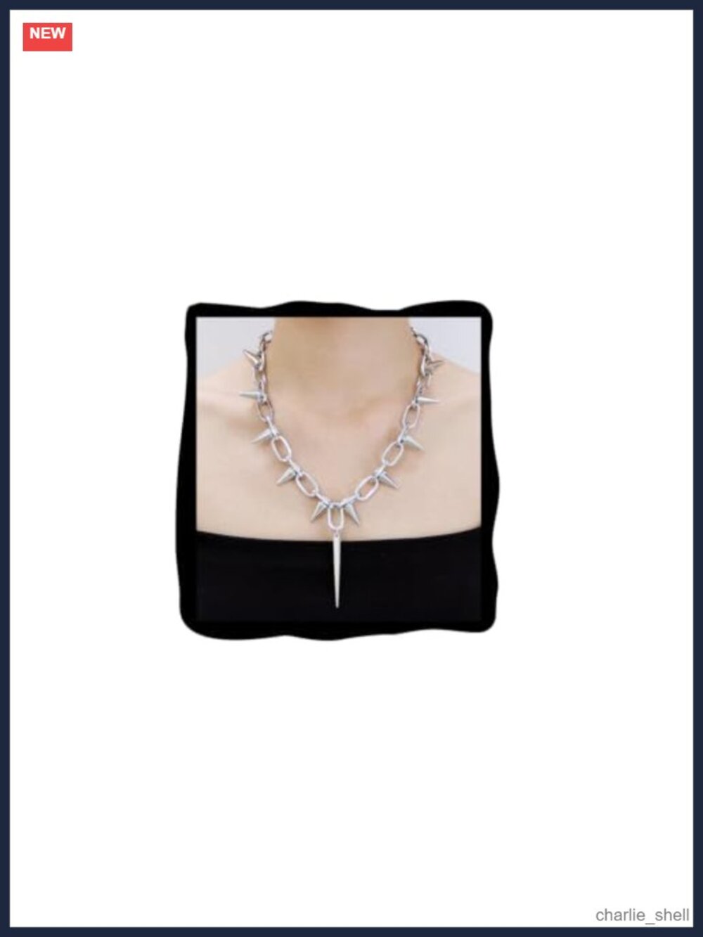 Punk Spiked Choker Necklace Rivet Goth Alloy Chain Adjustable